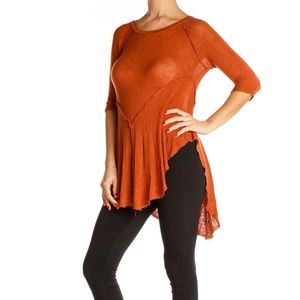 Intimately Free People | Orange Solid All Day Wear Blouse